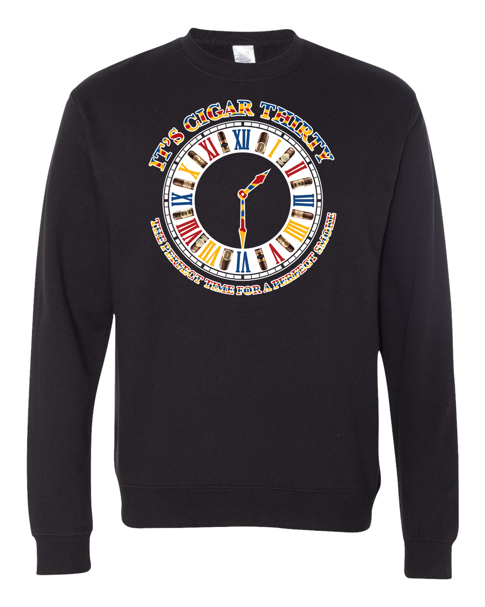 IT'S CIGAR THIRTY MULTICOLOR CREWNECK SWEATSHIRT