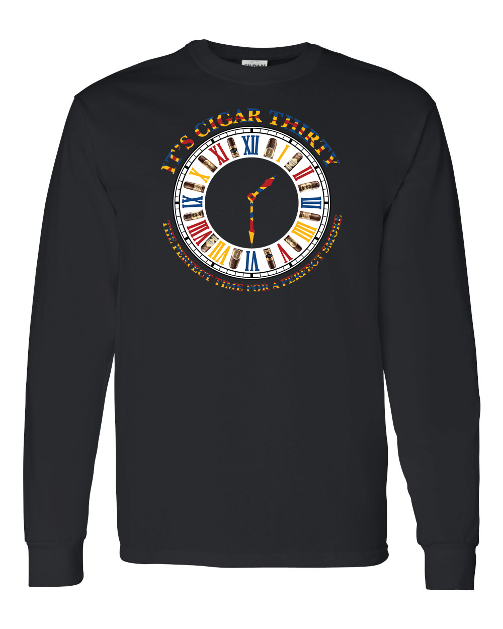 IT'S CIGAR THIRTY BLACK WITH MULTICOLOR LONG SLEEVES