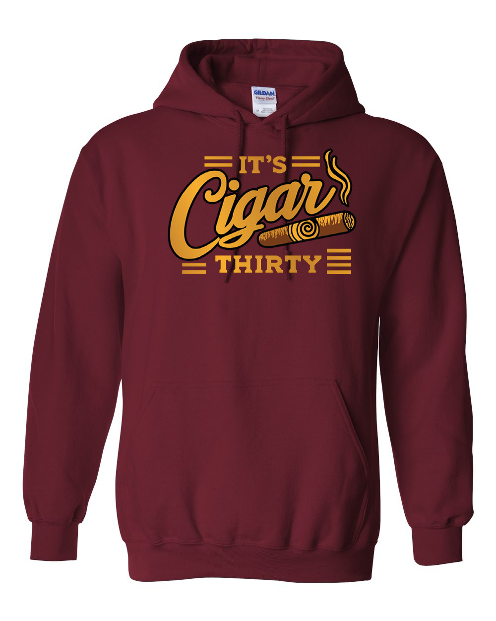 IT'S CIGAR THIRTY GARNET WITH GOLD SWEATSHIRT