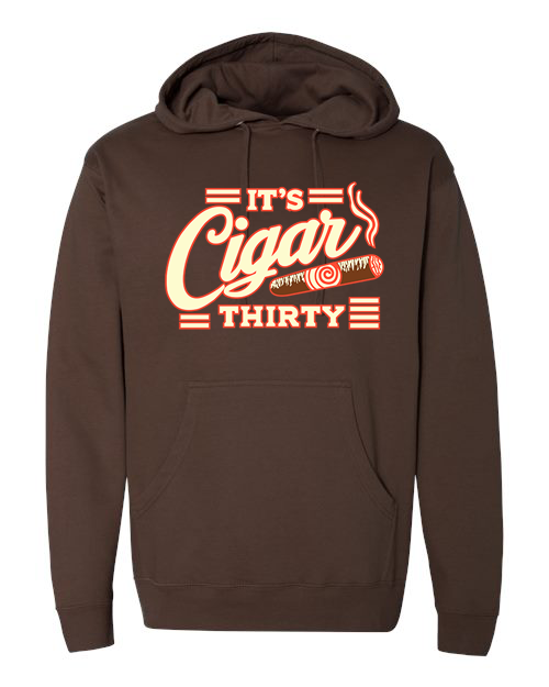 IT'S CIGAR THIRTY BROWN, CREAM & ORANGE  HOODIE