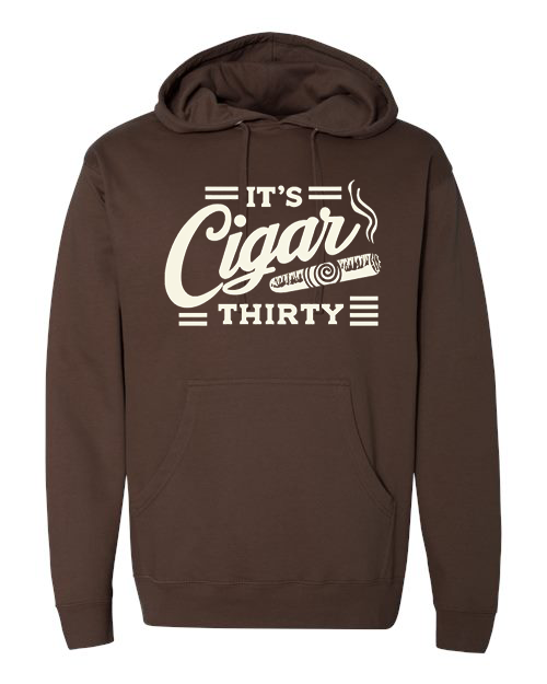 IT'S CIGAR THIRTY BROWN & CREAM  HOODIE