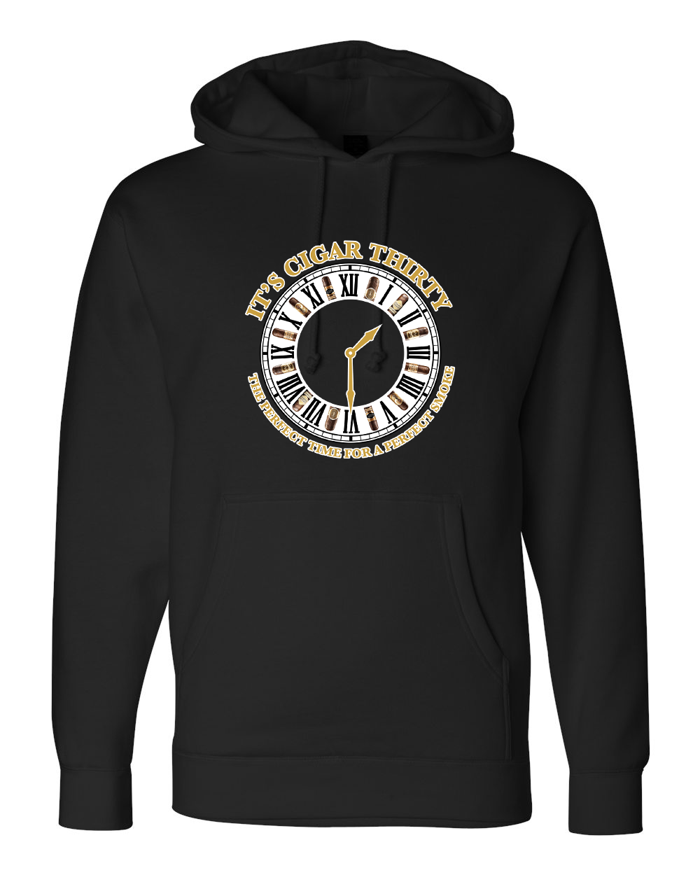 IT'S CIGAR THIRTY BLACK WITH GOLD SWEATSHIRT
