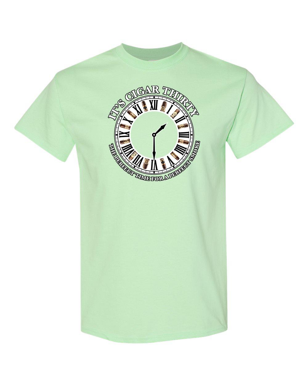 IT'S CIGAR THIRTY MINT GREEN WITH WHITE T-SHIRT