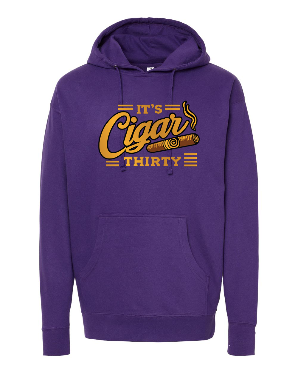 IT'S CIGAR THIRTY PURPLE WITH GOLD SWEATSHIRT