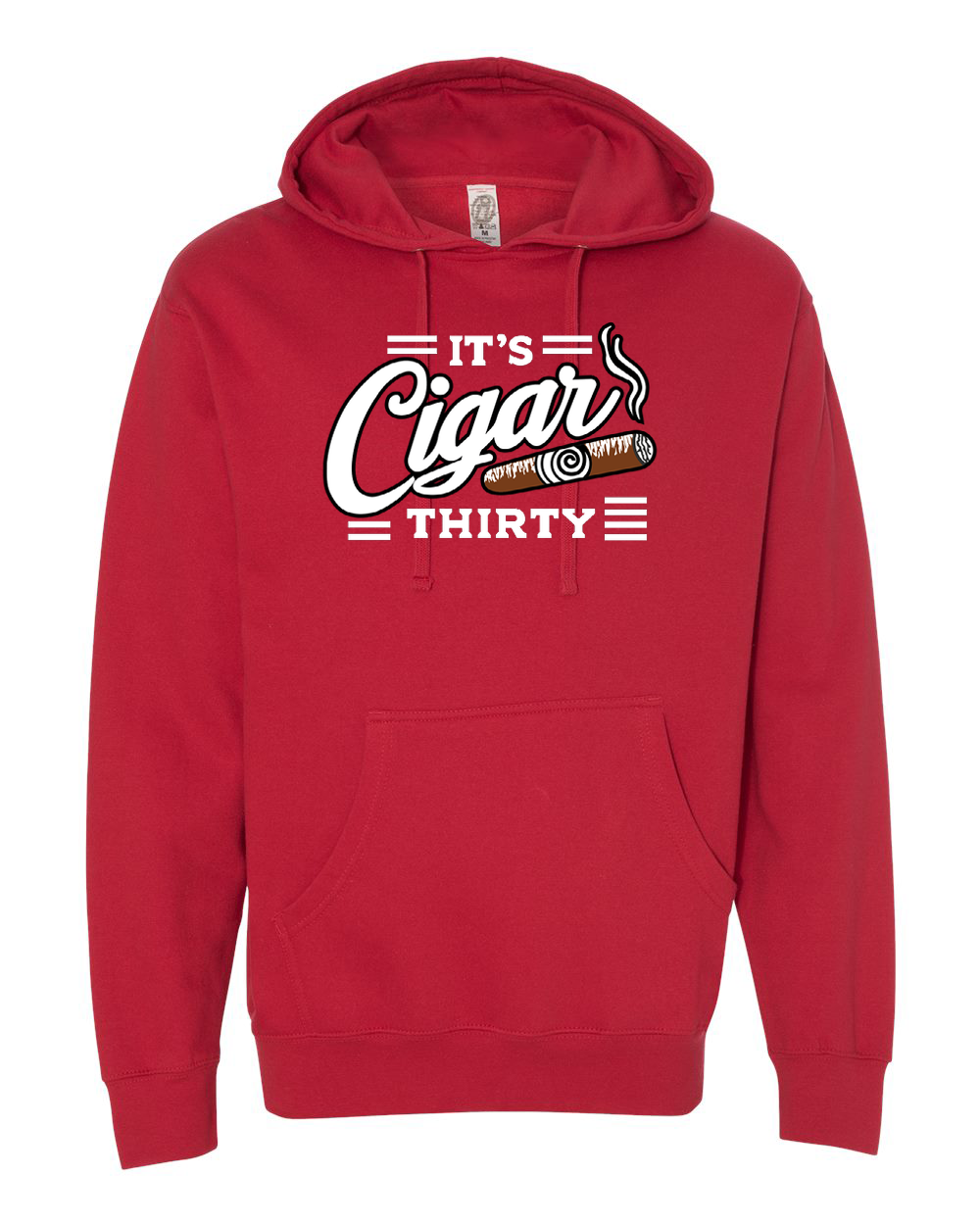 IT'S CIGAR THIRTY RED WITH WHITE SWEATSHIRT