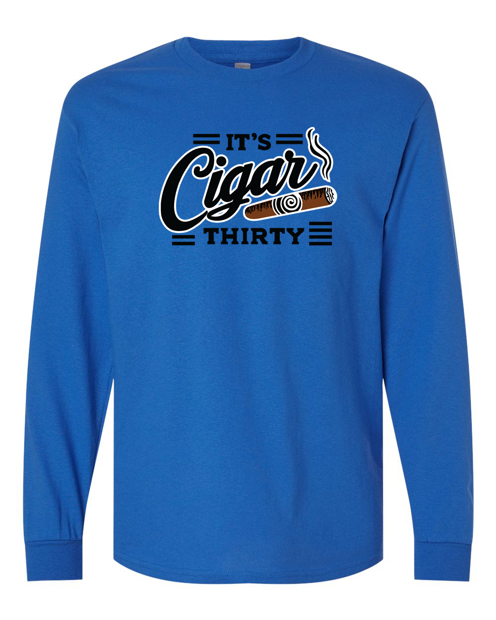IT'S CIGAR THIRTY ROYAL WITH BLACK LONG SLEEVES