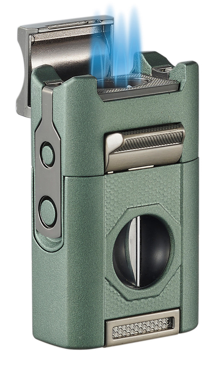 IT'S CIGAR THIRTY GREEN 6 IN 1 QUAD FLAME LIGHTER