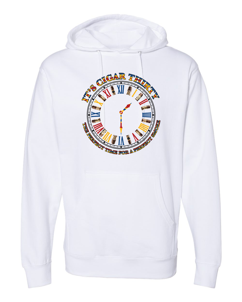 IT'S CIGAR THIRTY WHITE MULTICOLOR SWEATSHIRT