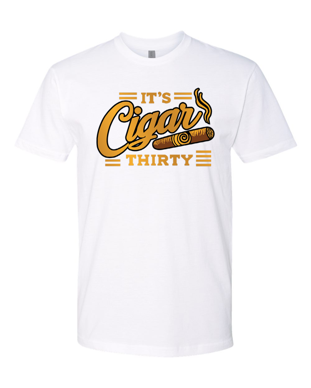 IT'S CIGAR THIRTY WHITE WITH GOLD T-SHIRT