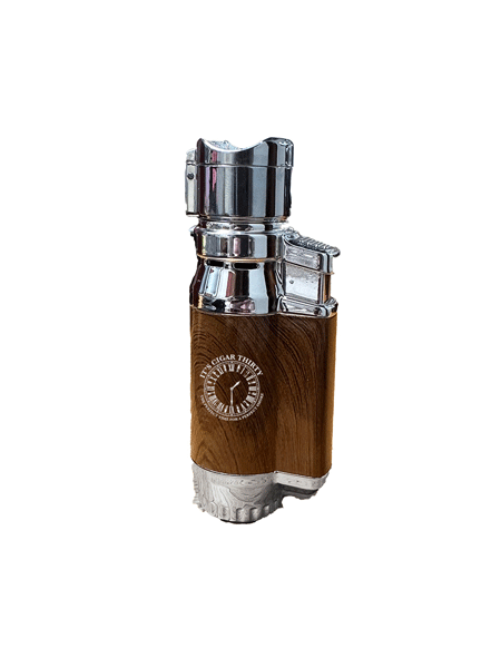 IT'S CIGAR THIRTY WOOD/CHROME QUAD FLAME LIGHTER