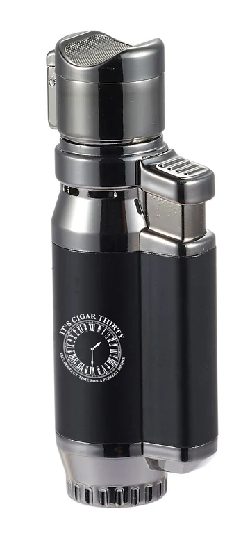 IT'S CIGAR THIRTY BLACK MATTE QUAD FLAME LIGHTER
