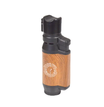 IT'S CIGAR THIRTY WOOD & BLACK QUAD FLAME LIGHTER