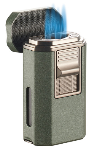 IT'S CIGAR THIRTY GREEN 6 IN 1 QUAD FLAME LIGHTER