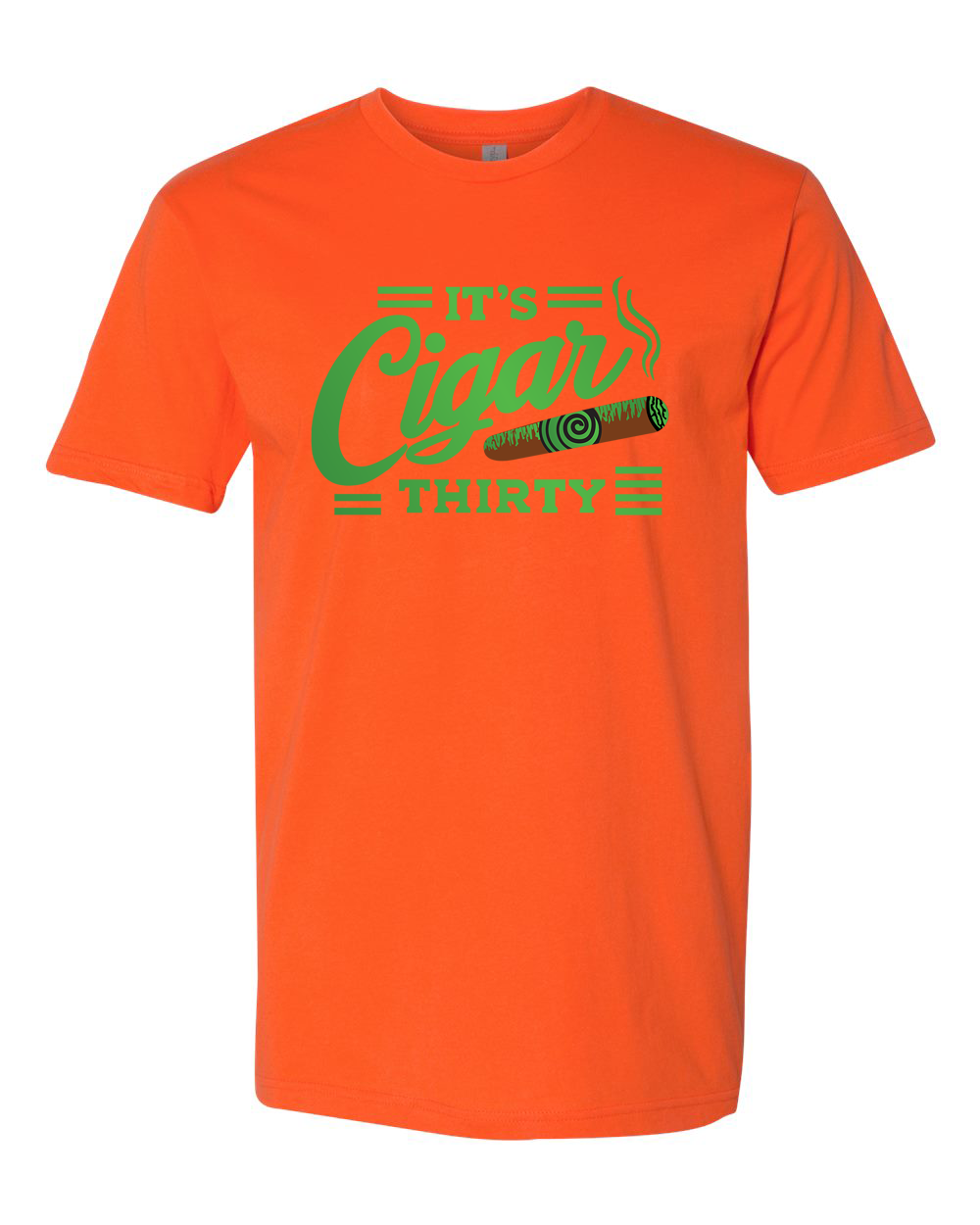 IT'S CIGAR THIRTY ORANGE & GREEN T-SHIRT